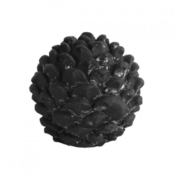 Countryfield beeld dennenappel Donato S zwart 11 cm