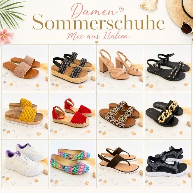  Damen Sommerschuhe Mix aus Italien