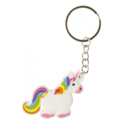 Unicorn keyring pendant