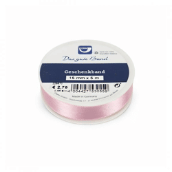 Horn Geschenkband satin rosa 5 m
