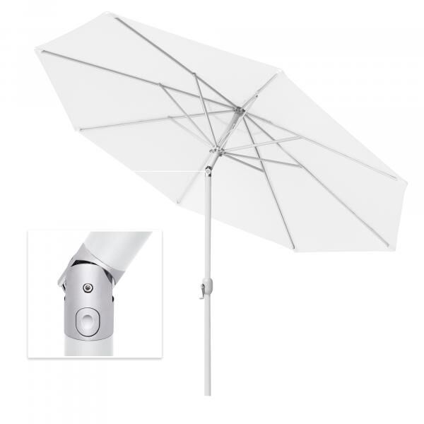 interpara Sonnenschirm 3,5 m, Gestell weiß