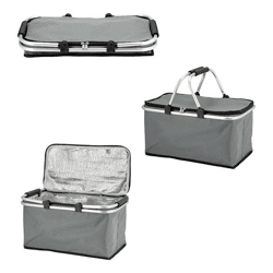 Basket, thermo, foldable, gray, approx. 30l