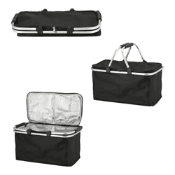 Basket, thermo, foldable, black, approx. 30l