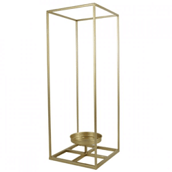Laterne Metall gold 55 cm