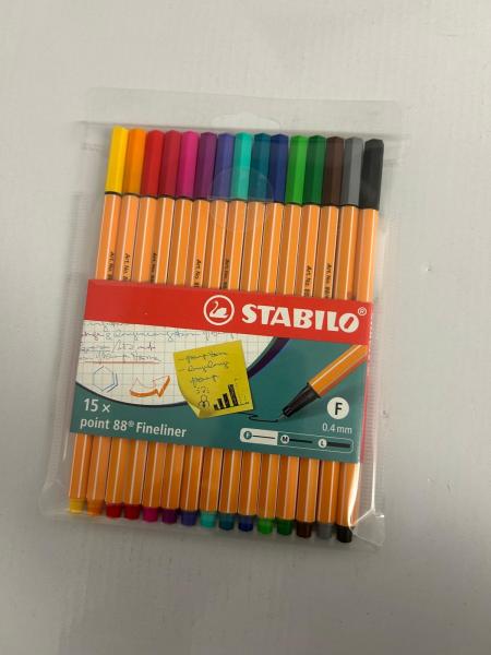 STABILO point 88 Etui mit 15 Finelinern