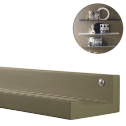 WOOOD Wandregal Studio militärisch braun 120 cm