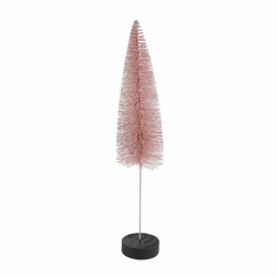 Countryfield Weihnachtsbaum auf Sockel Glitter altrosa 30 cm