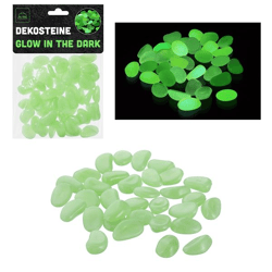 Decorative stones, glow in the dark, approx. 125g