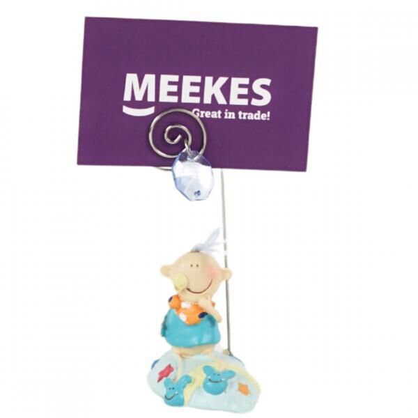 Fotorahmen/Halter Baby blau/rosa 11,5 cm 2 Stück sortiert