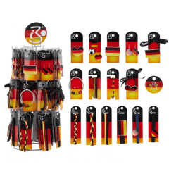 Fussballaccessories, 17/s, auf Thekendrehständer