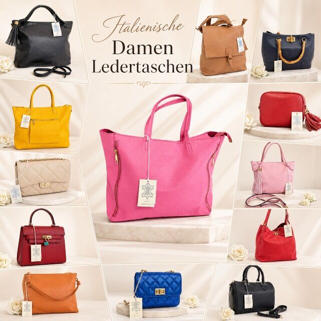  Italienische Damen Ledertaschen Mix