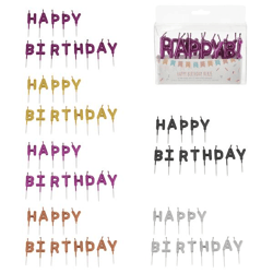 Candle Happy Bithday 6/s