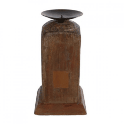Kerzenhalter Raymond recyceltes Holz 20 cm