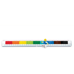 LEGO® build-it-yourself ruler with Lego figure