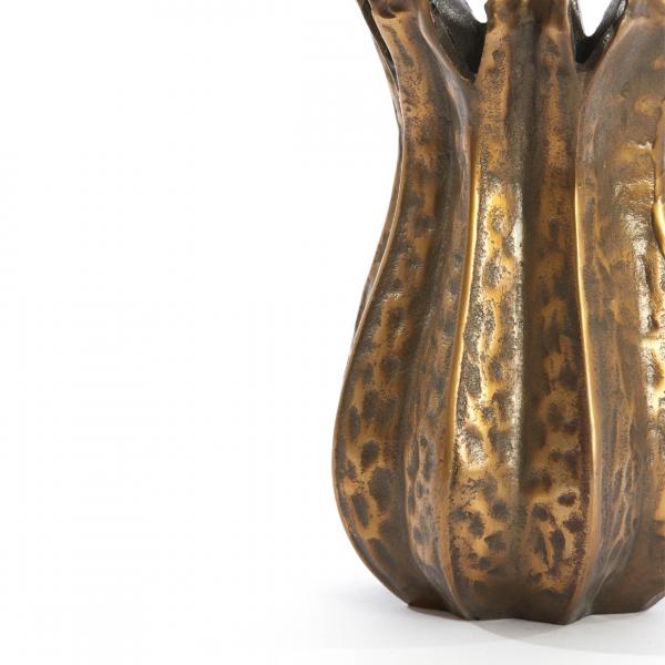Licht und Wohnen Vase Abajo antike Bronze 43 cm
