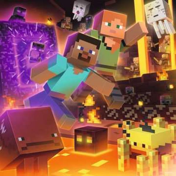 Minecraft Biomes - Puzzle - 3 x 49 Teile