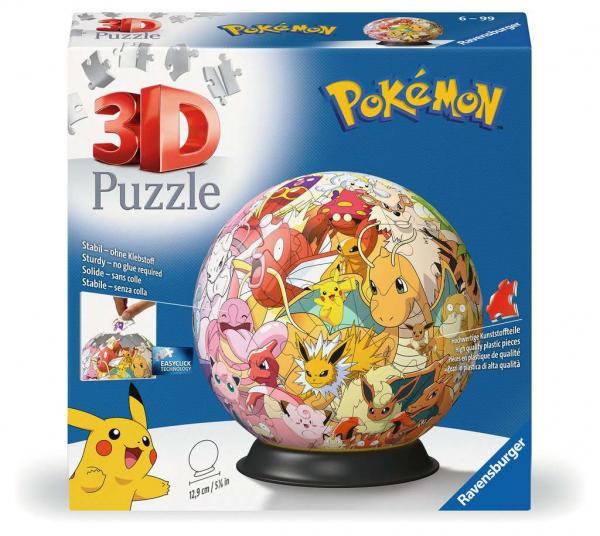 Pok&eacute;mon Kanto Region - 3D Puzzle 72 Teile