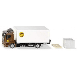 SIKU 1997 - MAN LKW mit Kofferaufbau und Ladebordwand - Modellauto