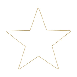 Hanging star DIY, gold, L, approx.57cmD
