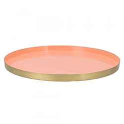 Tablett Marrakech Pfirsich Gold 40 cm