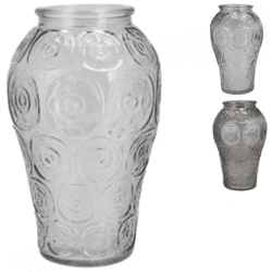 Vase Delight grau 25 cm 3 Stück sortiert