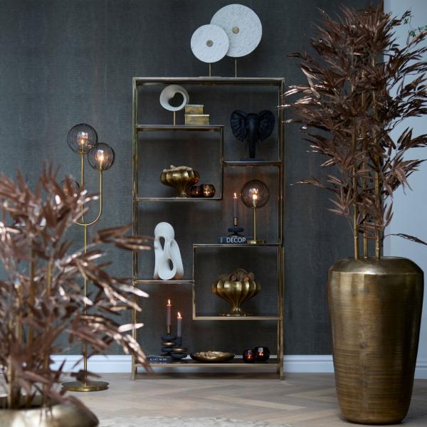 Light & Living Kunstpflanze Bambus im Topf metallic bronze 152 cm