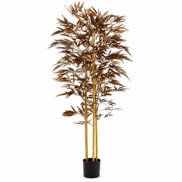 Light & Living Kunstpflanze Bambus im Topf metallic bronze 180 cm