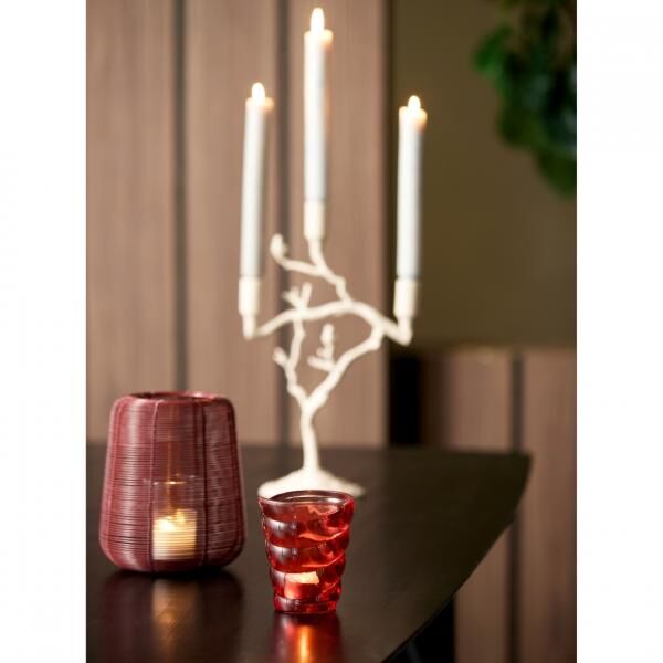 Light & Living Teelichthalter Malea rot 12,5 cm