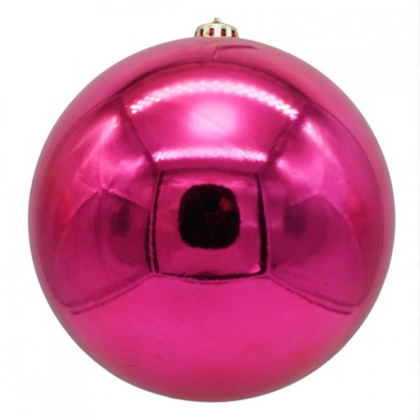 Stern Fabrik Weihnachtskugel XL fuchsia 20 cm