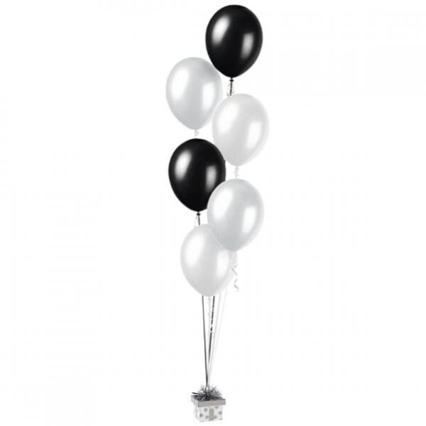 Ballongewicht Geschenk Silber 8 cm