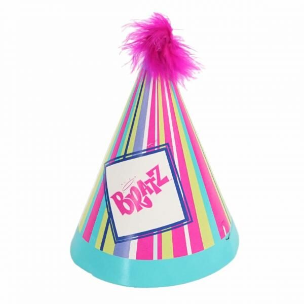 Bratz Partyhüte mit Gummiband 16 cm 8 Stück