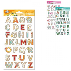 Craft Universe 3D pop-up stickers 28 cm 3 assorted