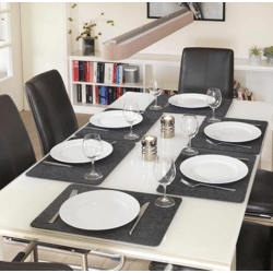 Hochwertige Filz Untersetzer 6er Sets mit Tasche 