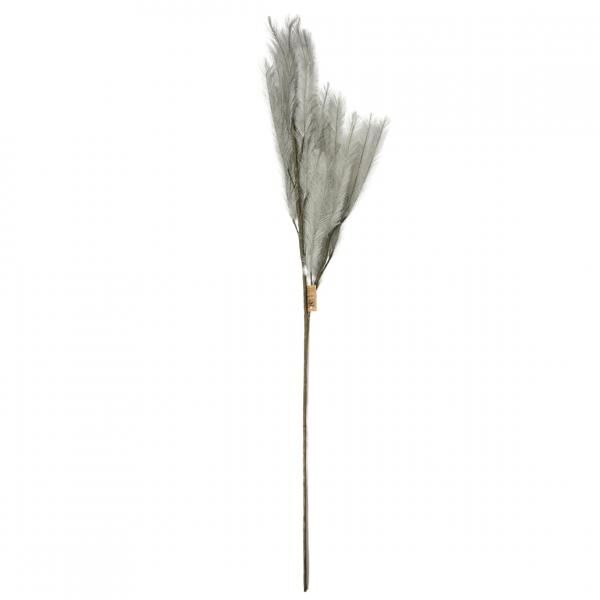 Künstliche Zweigfedern grau 108 cm