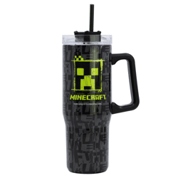 Minecraft Squared Pattern - Insulated XL stainless steel hiking flask - 940 ml