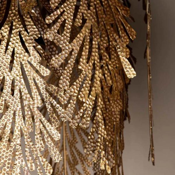 PTMD pendant lamp Joff gold colored 58 cm