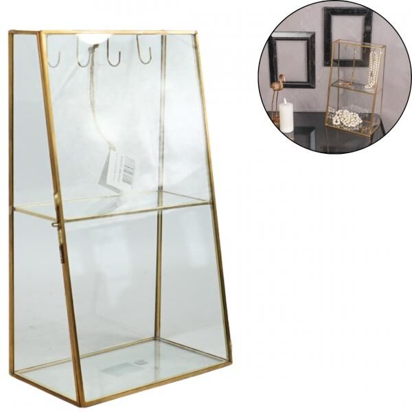 Schmuckaufbewahrungsschrank goldfarbig 31 cm