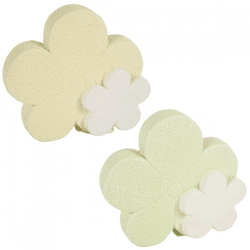 Statue Flower pastel 17 cm 2 assorted
