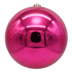 Stern Fabrik Weihnachtskugel XL fuchsia 20 cm