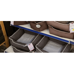 5 x B-Ware (ausgebleicht d. Sonne) Hundebett Wolters Eco-Well Lounge 46x36x15