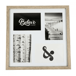 Fotorahmen 4 Passepartout Eiche 10 x 15 cm