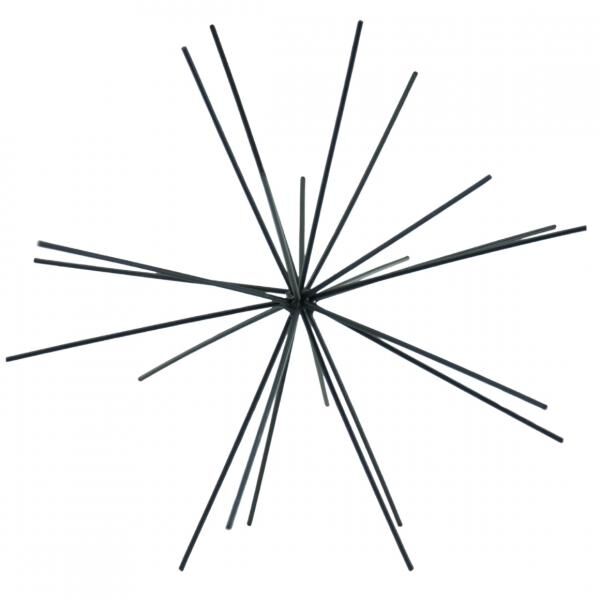Housevitamin Ornament Feuerwerk Metall schwarz 25 cm
