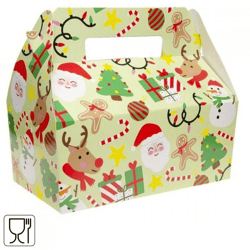 Menu box cardboard Christmas 22,5 cm