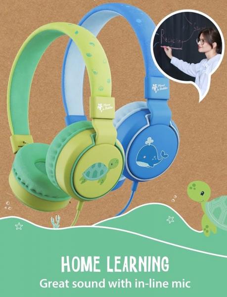 Planet Buddies Turtle Wired Headphones V2