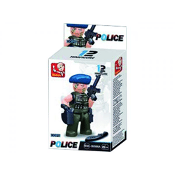 Sluban - Army - Cops & Robbers Mini Figures Display