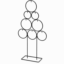 Weihnachtsbaum Circle Metall schwarz 78 cm