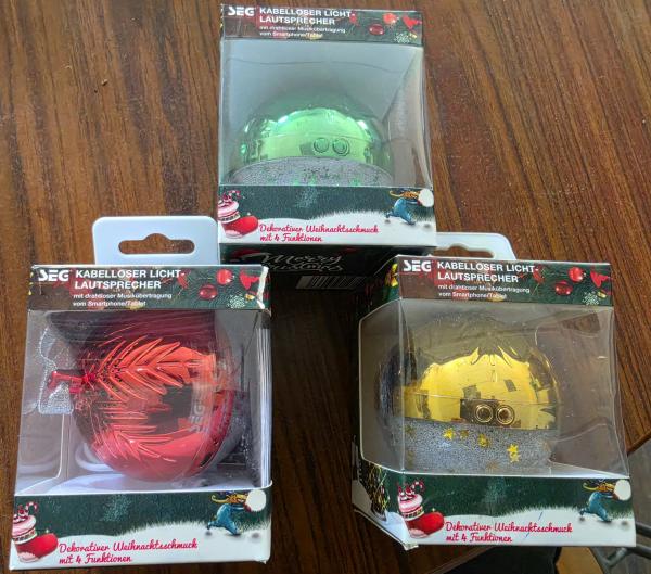 300 Stück SEG LED Weihnachtskugel mit Bluetooth
