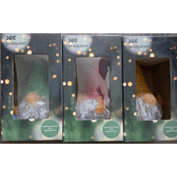 600 Stück SEG Dekolicht Weihnachtswichtel 3 Farben als Posten 