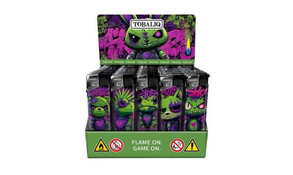 Angry Purple - Motiv-Feuerzeug Sortiment - 50er Display