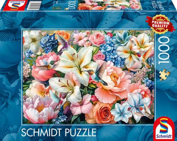 Blumen in Pastell - 1000 Teile Puzzle